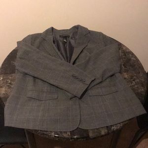Lane Bryant plaid suit jacket